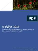 Propostas para Plano de Governo na Área Ambiental