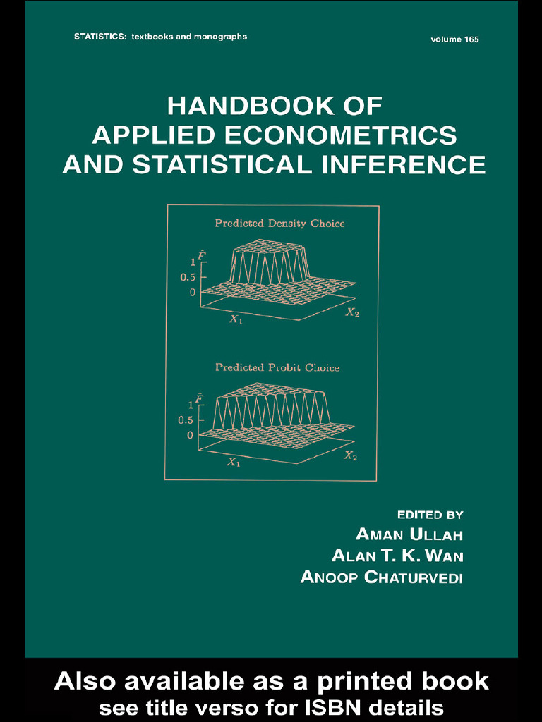 Handbook of Applied Econometrics and Statistical Inference (AMAN ULLAH ...