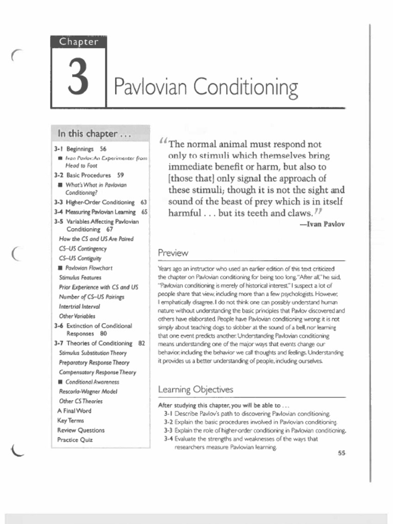Chapter 3 Learning and Memory | PDF