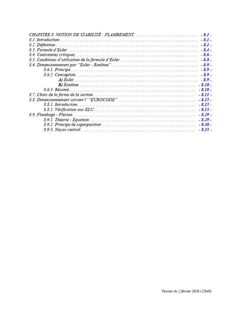 RMChap8 (Flambement) | PDF | Flambage | Résistance des matériaux
