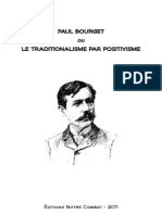 Doctrine Du Nationalisme-Paul Bourget Ou Le Traditionalisme Par Positivisme