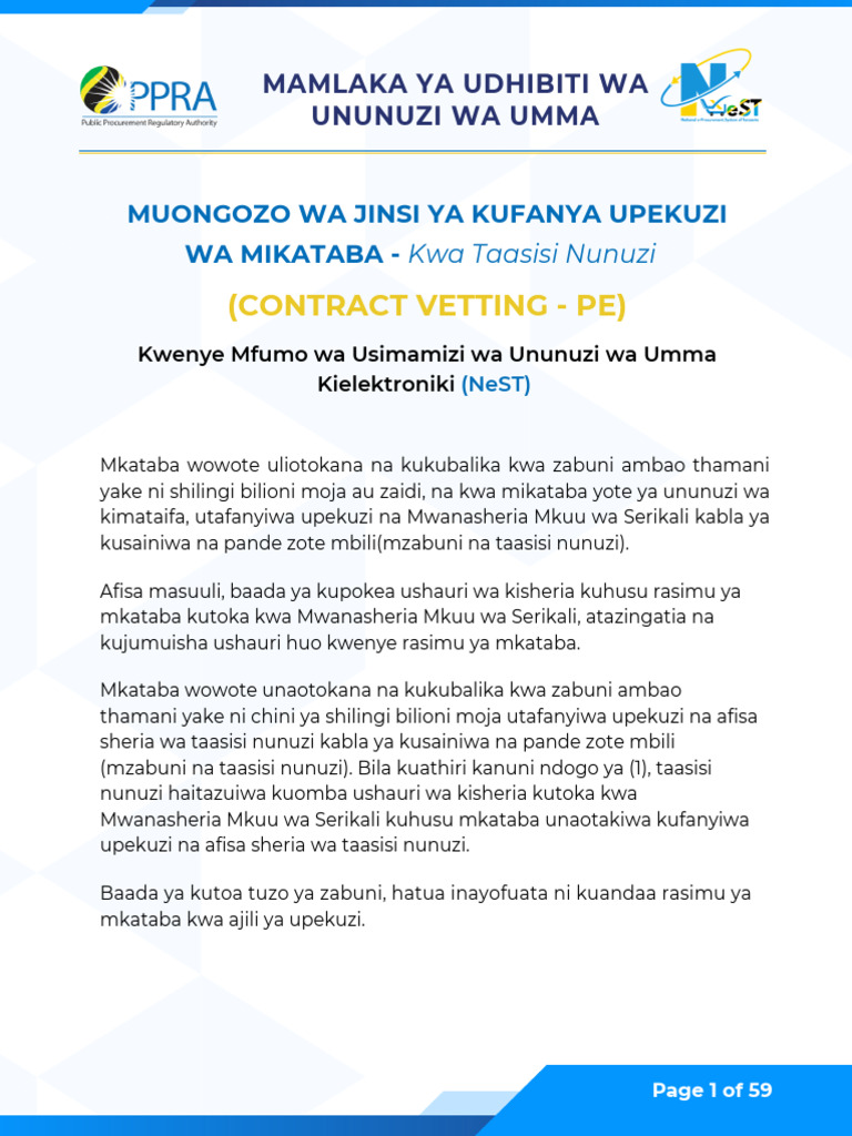 Contract Vetting - PE - Final | PDF