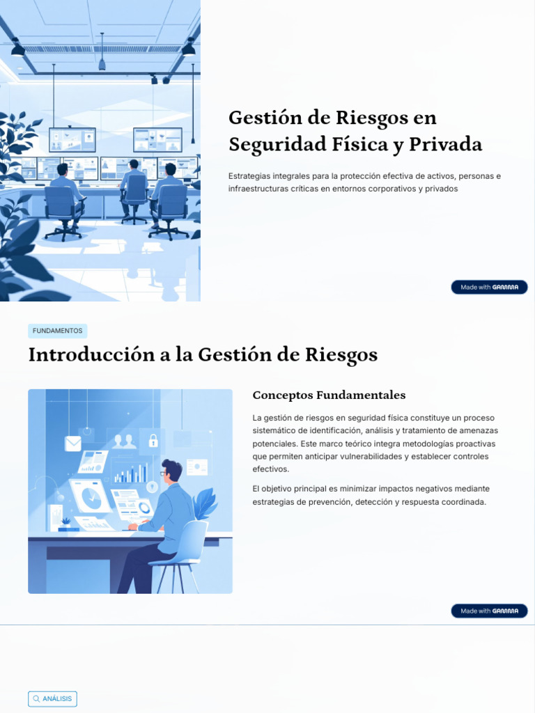 Gestión de Riesgos en Seguridad Física y Privada | PDF | La seguridad ...