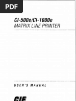 C-ITOH 500e 1000e Users Manual