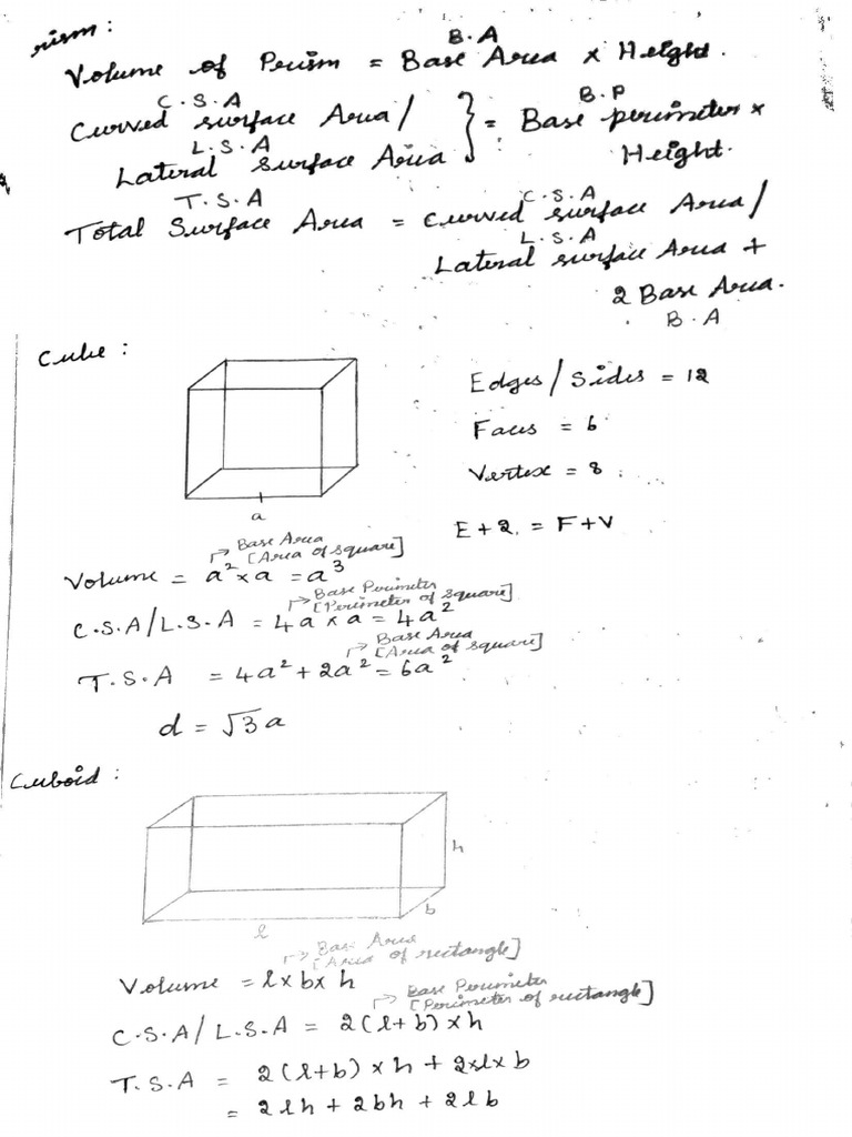 Mensuration 3D Problems | PDF