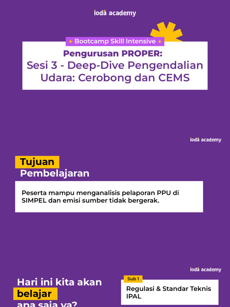 Sesi 3 - Deep-Dive Pengendalian Udara - Cerobong Dan CEMS | PDF