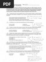 Intermediate Microeconomics Exam 1