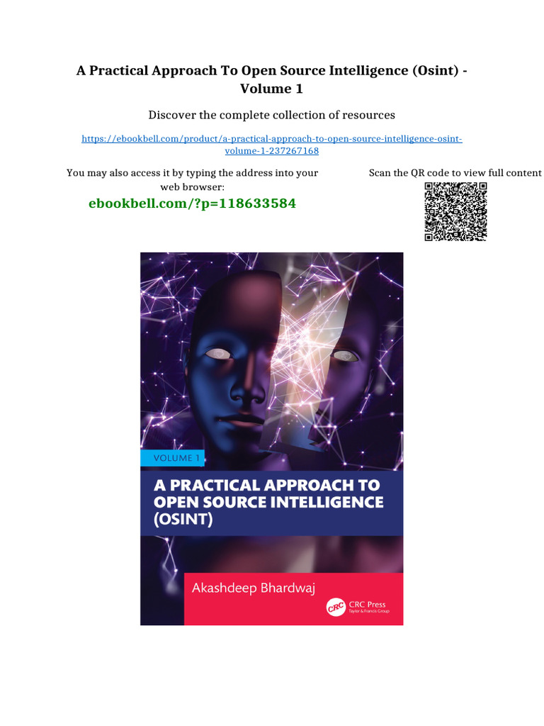 A Practical Approach To Open Source Intelligence (OSINT) - Volume 1 ...