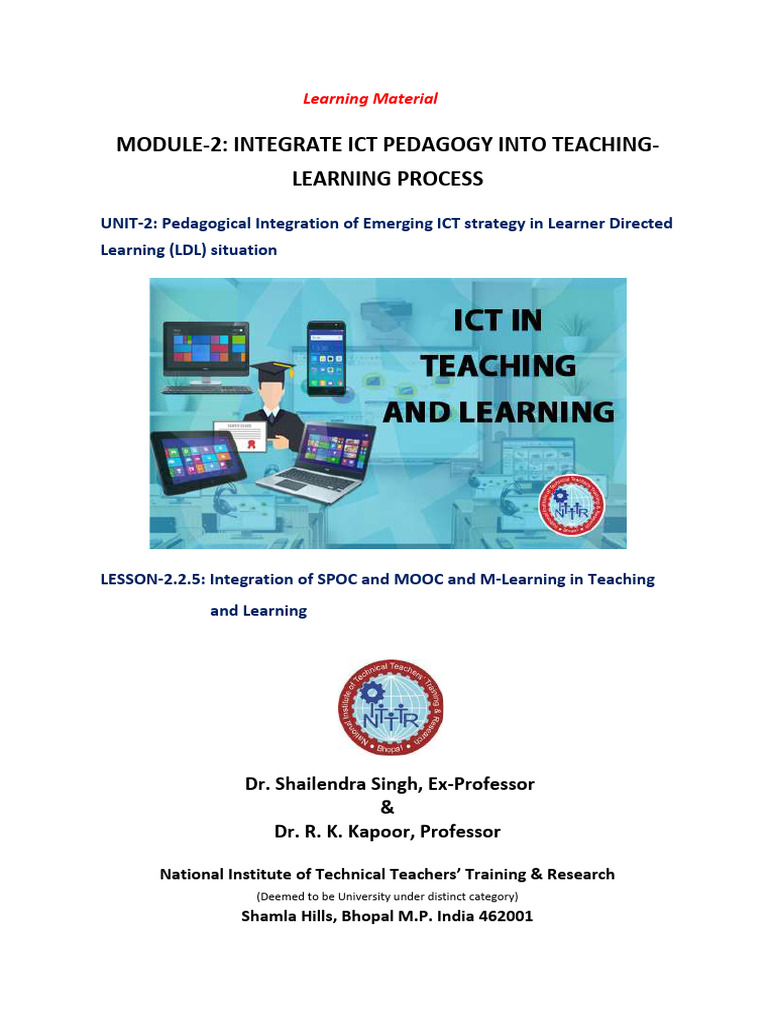 Lesson 2.2.5 SPOC - MOOC - M-Learning | PDF | Massive Open Online ...