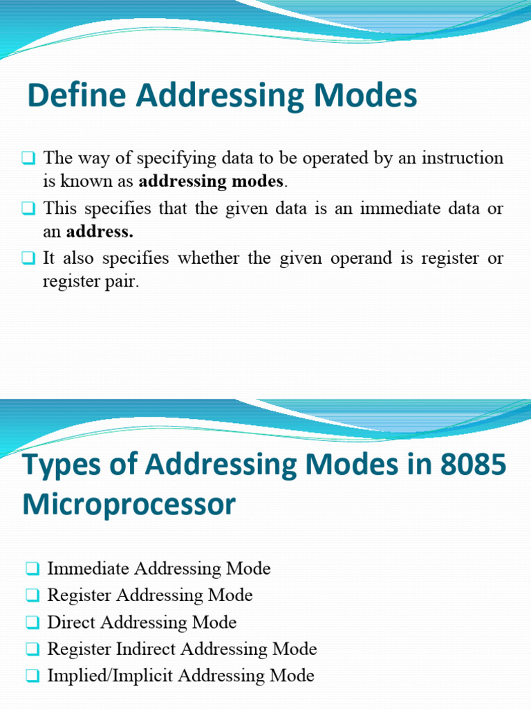 Unit 2.2 - Addressing Modes-2-8 | PDF | Integrated Circuit | Computer ...