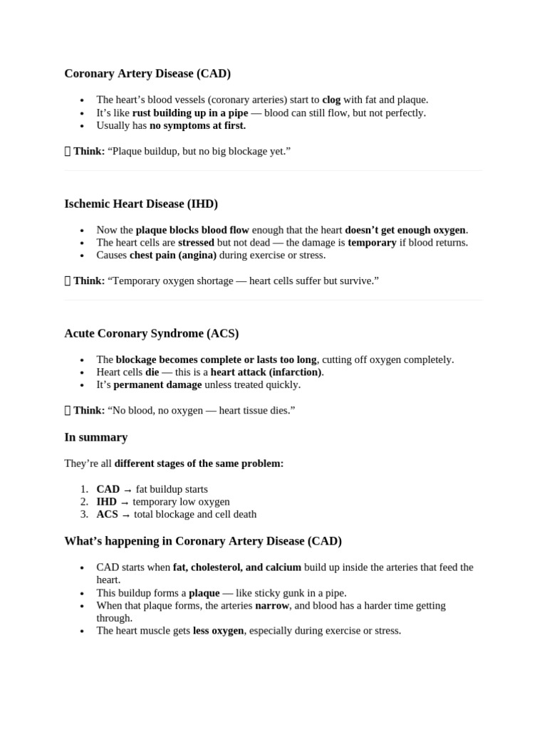 Coronary Artery Disease | PDF | Myocardial Infarction | Coronary Artery ...
