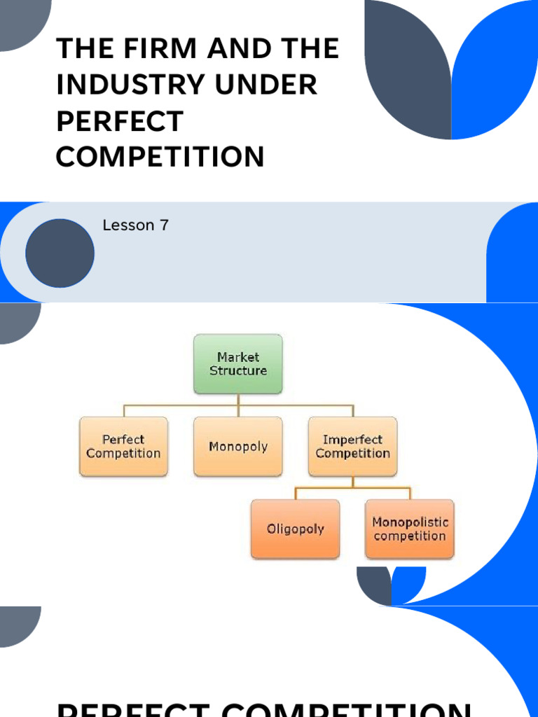 The Firm and The Industry Under Perfect Competition | PDF | Perfect ...