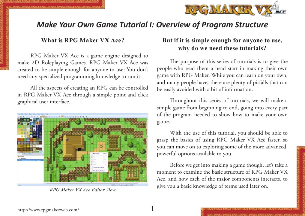 RPG Maker VX Ace Tutorial 1 | PDF | Computers