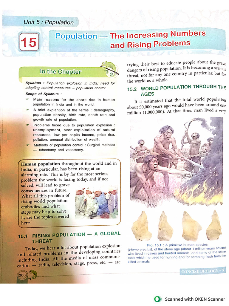 Chapter 15 Population - The Increasing Numbers and Rising Problems | PDF