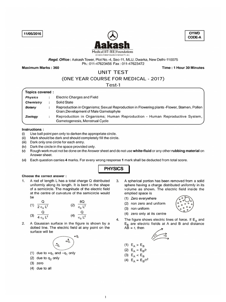 Class Test Paper | PDF