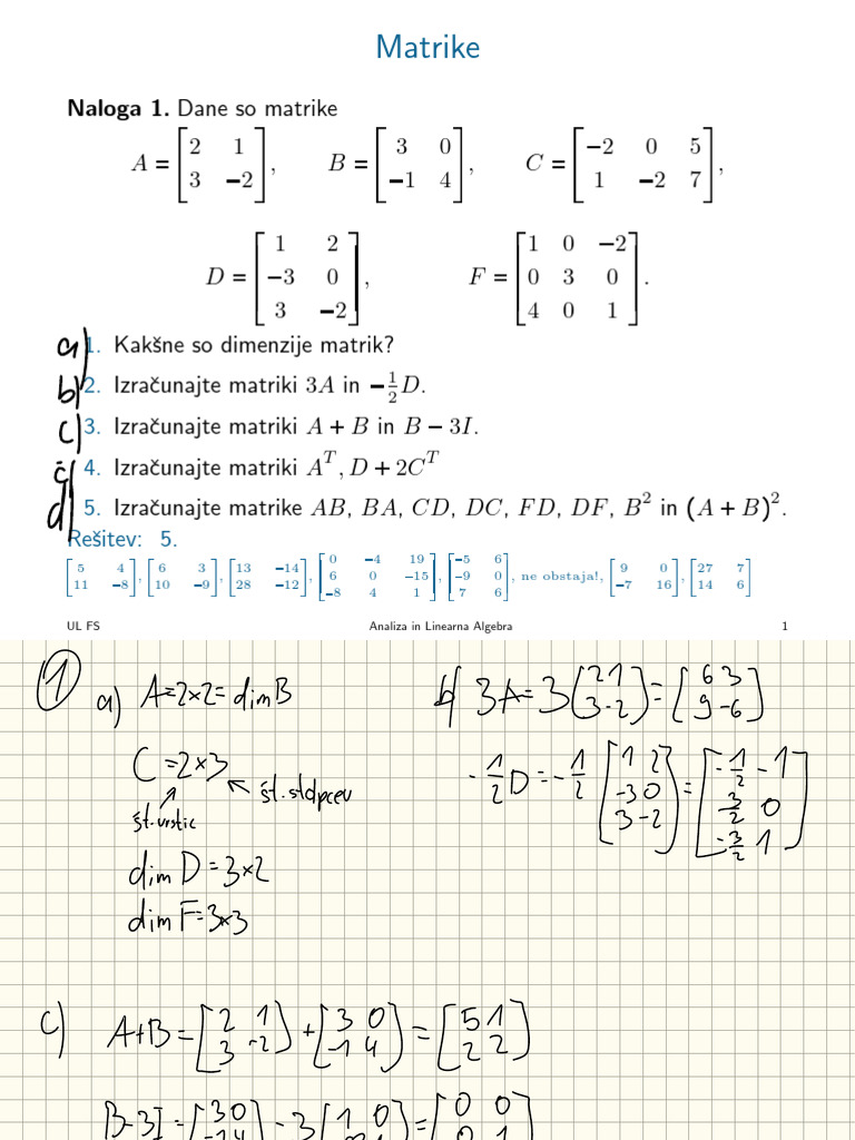 Matrike | PDF
