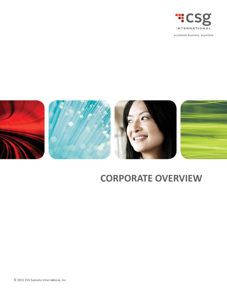 CSG International Corporate Brochure | PDF | Customer Experience ...