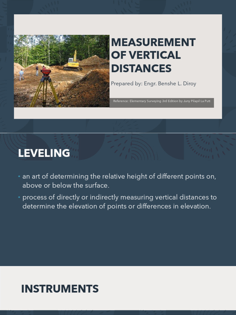 Lecture 05. Measurement of Vertical Distances | PDF