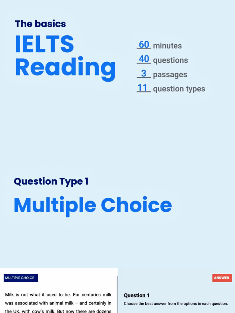 Model Answer For ILETS Reading | PDF
