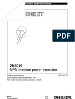 Data Sheet: NPN Medium Power Transistor