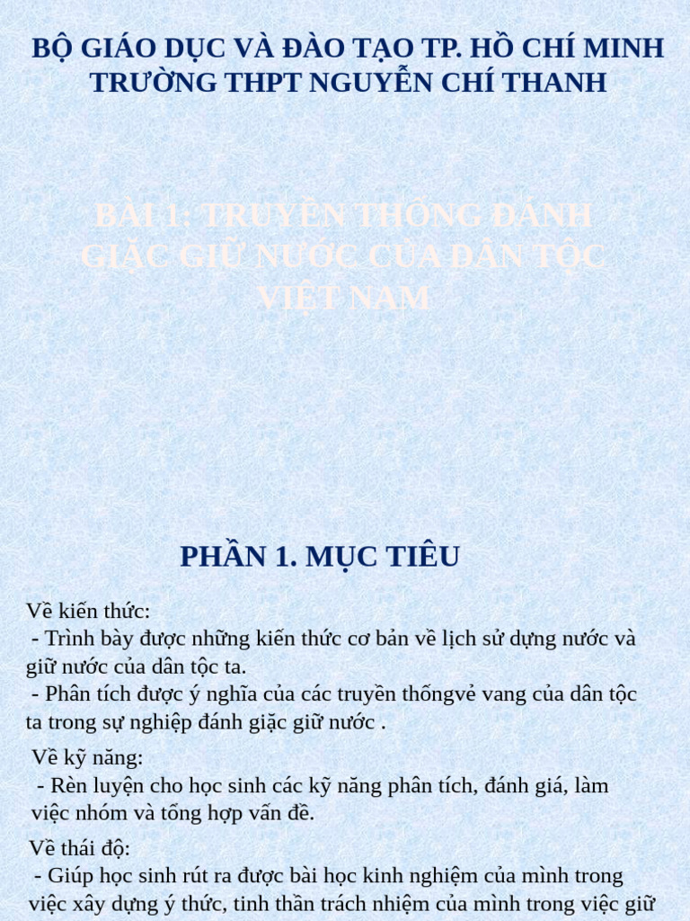 Truyen Thong Danh Giac Giu Nuoc Cua Dan Toc Viet Nam 61355 | PDF