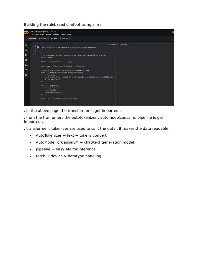 Building The Rulebased Chatbot Using SLM | PDF