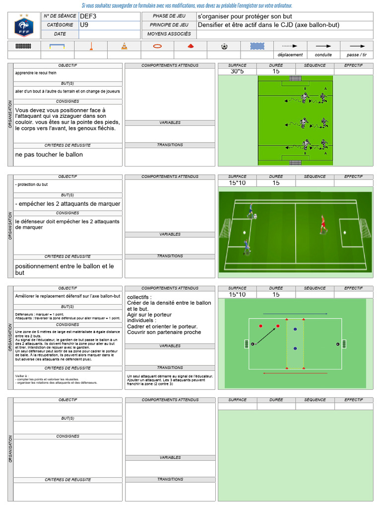 DEF3 | PDF | Attaquant (football) | Défenseur (football)