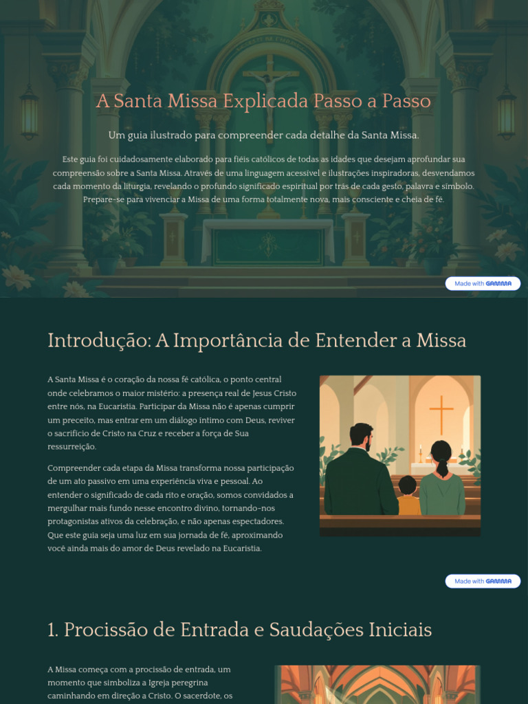 A-Santa-Missa-Explicada-Passo-a-Passo | PDF | Eucaristia | Oração