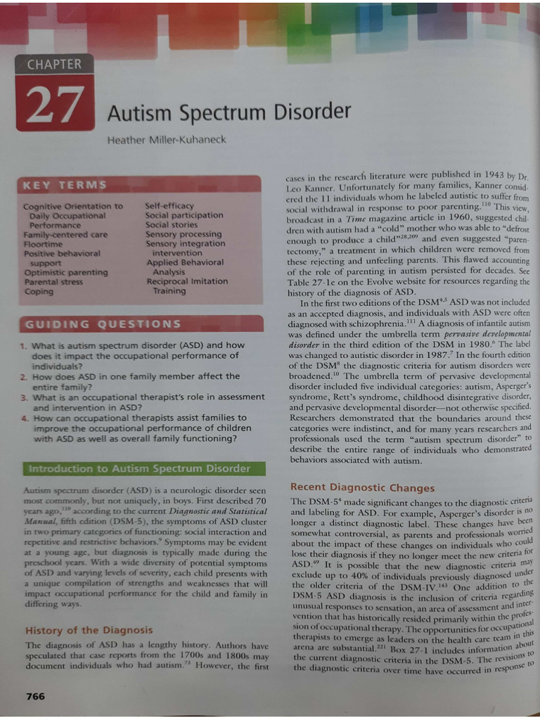 Autism Spectrum Disorder | PDF