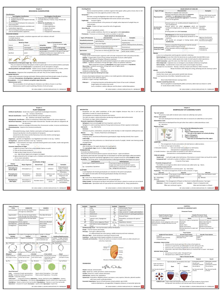 Plus One Botany Micro_250304_045638 | PDF | Leaf | Fungus