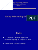 ERD Entity Relationship Diagrams Lecture 8 INFM 603