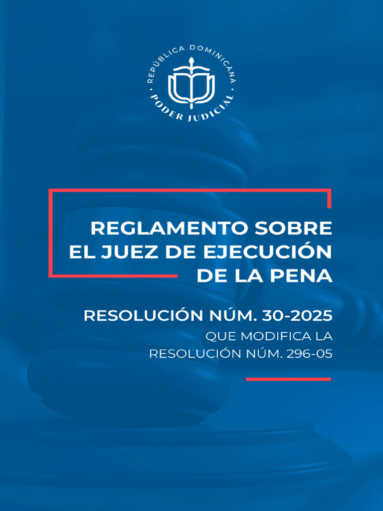 Reglamento Sobre El Juez de Ejecución de La Pena | PDF | Sentencia (ley ...