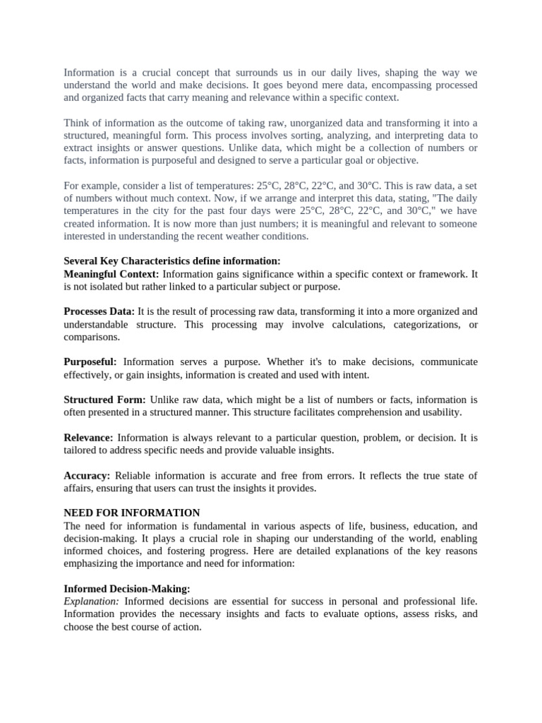Information | PDF