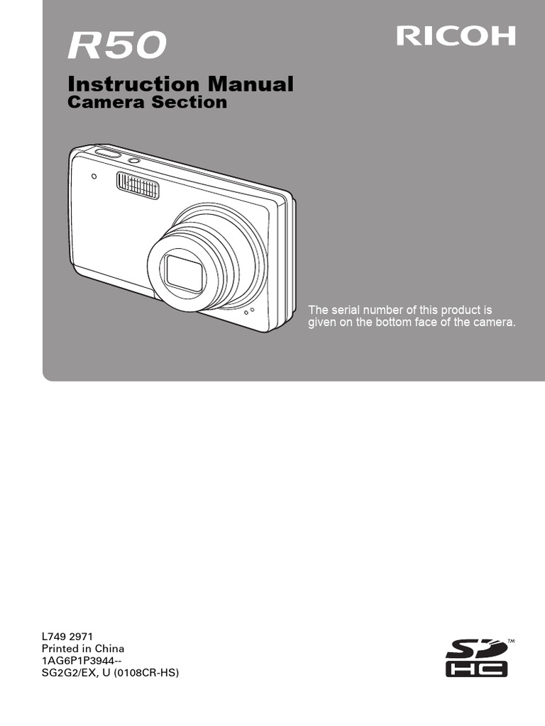 Instruction Manual: Camera Section | PDF | Camera | Shutter Speed