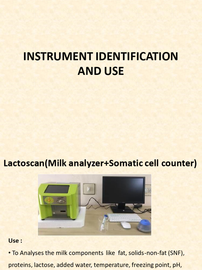 Instrument Identification and Use (1) | PDF