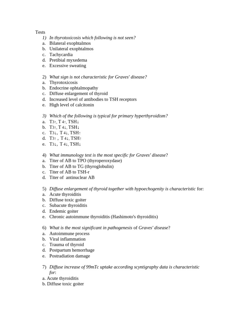 2020thyroid@ Parathyroid Tests | PDF
