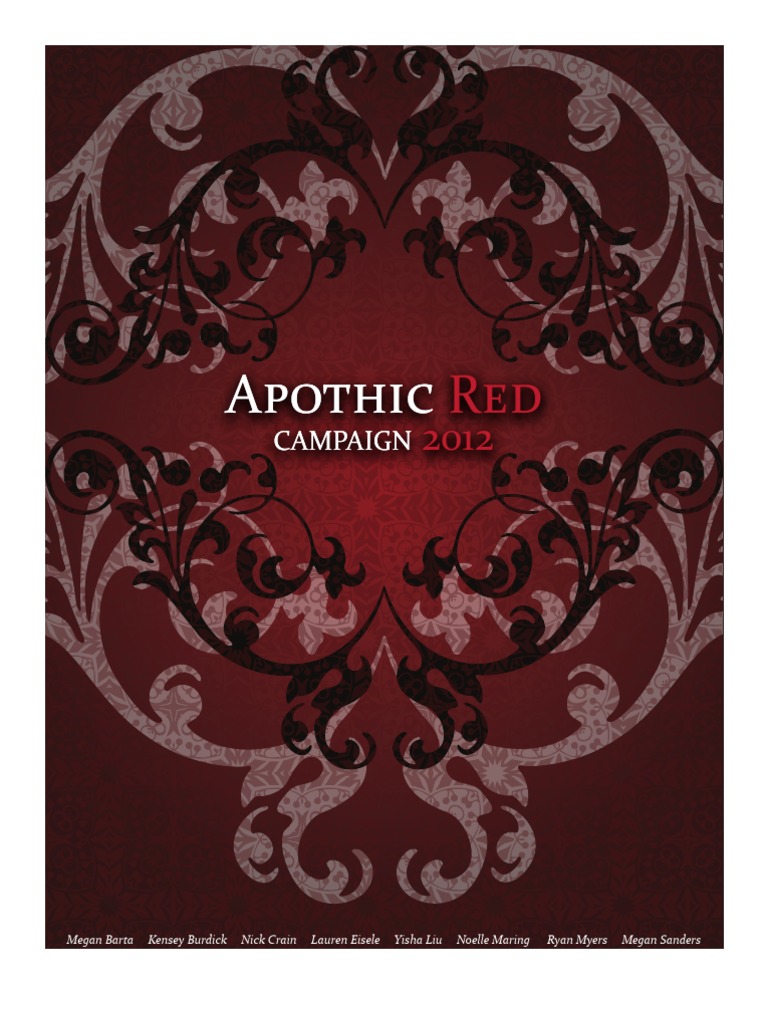Apothic Red 2012 Marketing Campaign Plan | PDF | California Wine ...