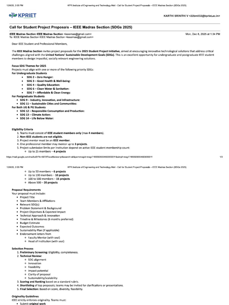 IEEE Project Initiative | PDF