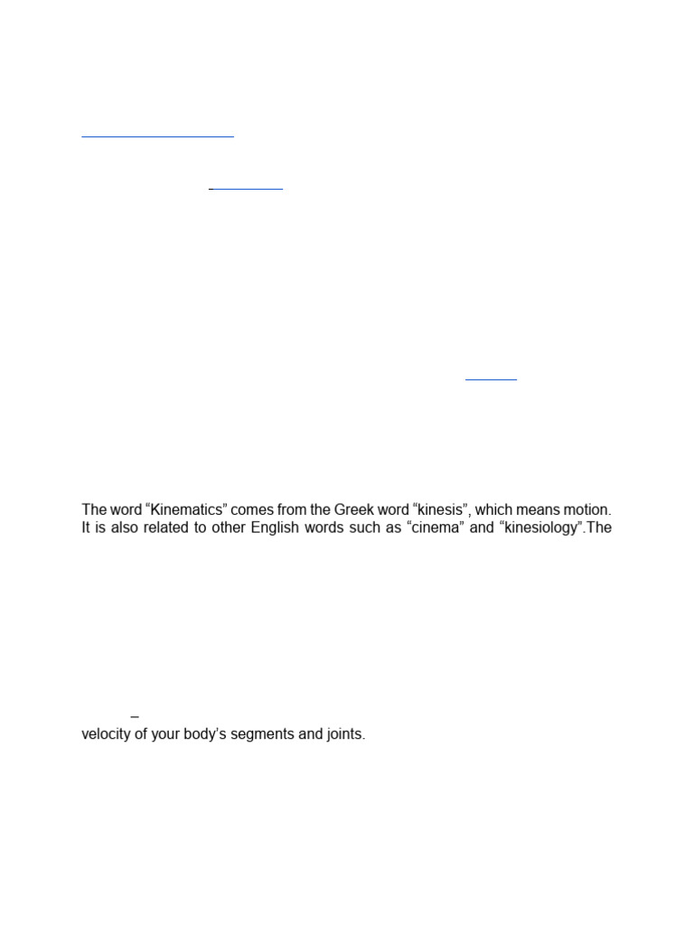 Lec-01 (Kinetics and Kinematics Overview) | PDF | Classical Mechanics ...