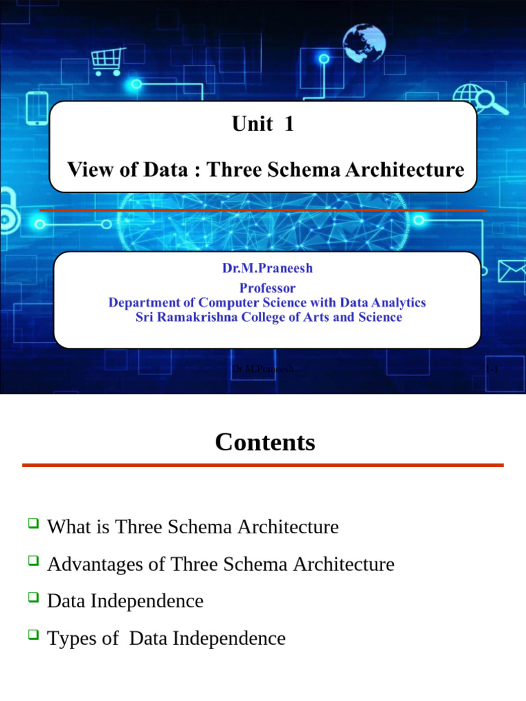 Topic 2 - View of Data | PDF | Databases | Database Schema