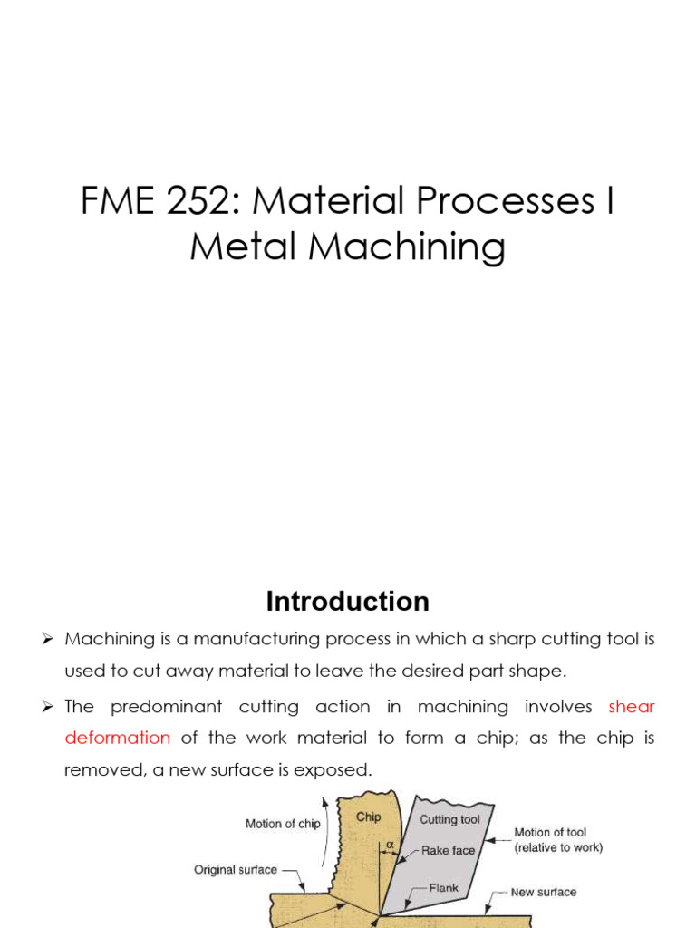 Material Processes I Metal Machining | PDF | Machining | Drilling