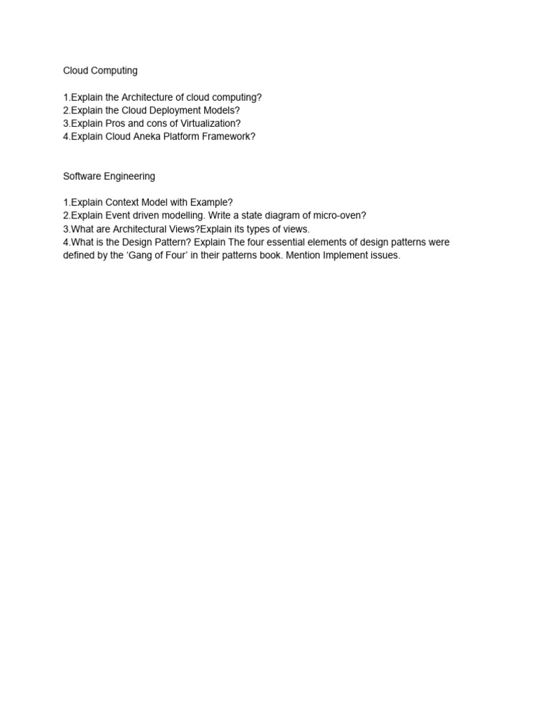 C2 Question(CC and SE) | PDF