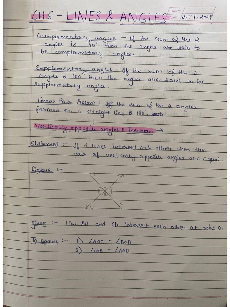 Lines and Angles | PDF