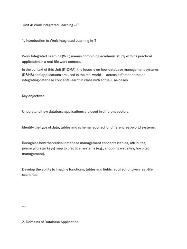 Deteils of Unit 4 Class 12 | PDF | Databases | Information Retrieval