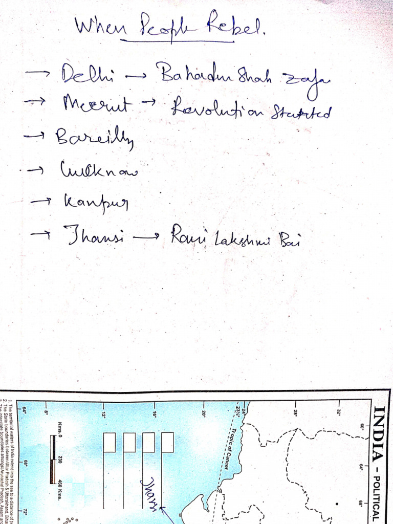 Class VIII - Map Syllabus | PDF