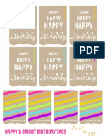 Happy Birthday Gift Tags