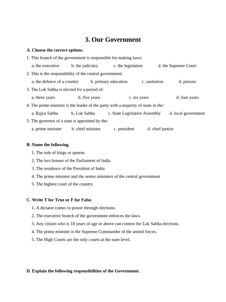 3. Our Government | PDF | Government Institutions | Public Law