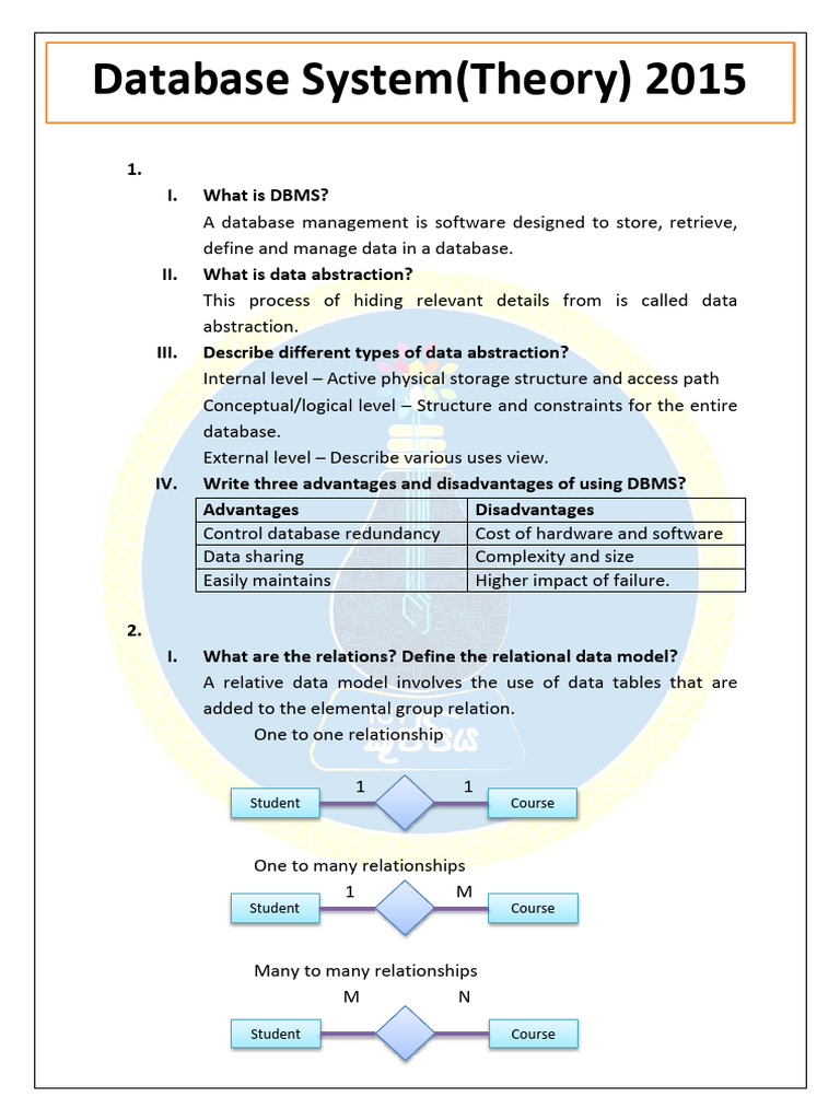 2015 DBMS | PDF | Databases | Data Model