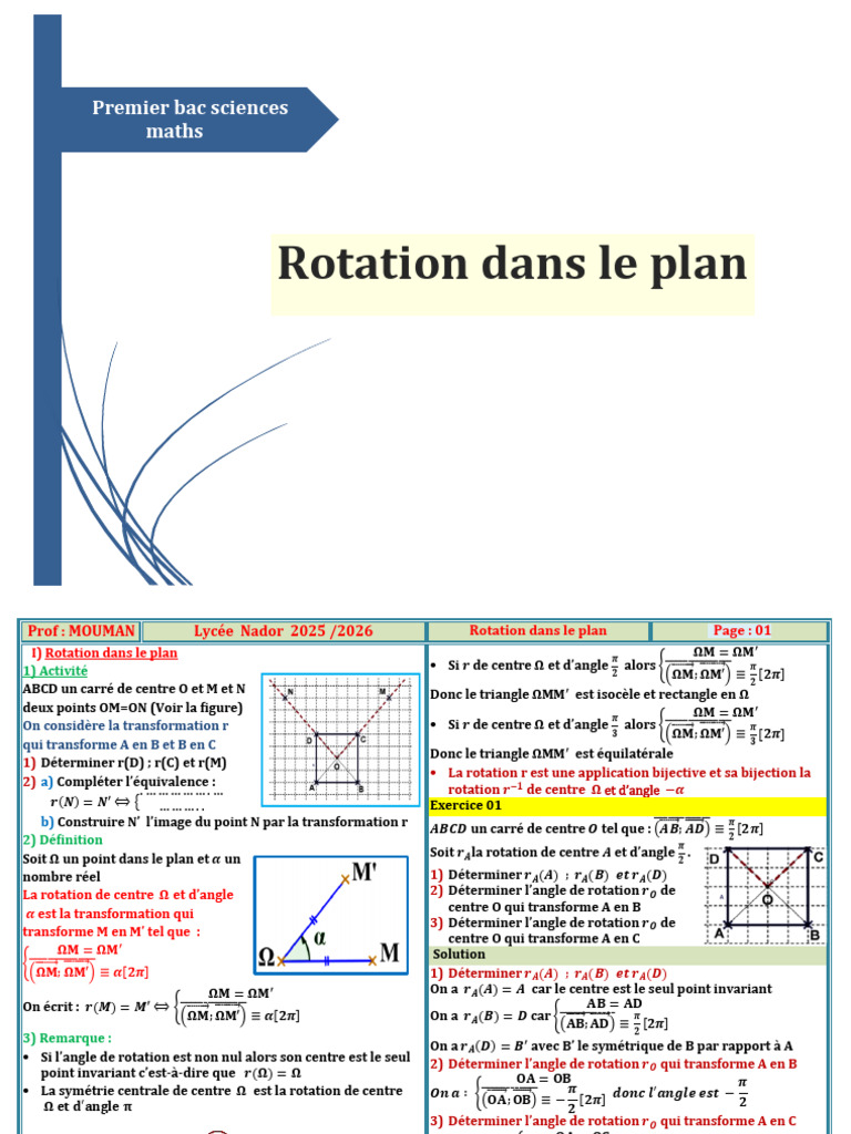Rotation Sma | PDF | Triangle | Angle