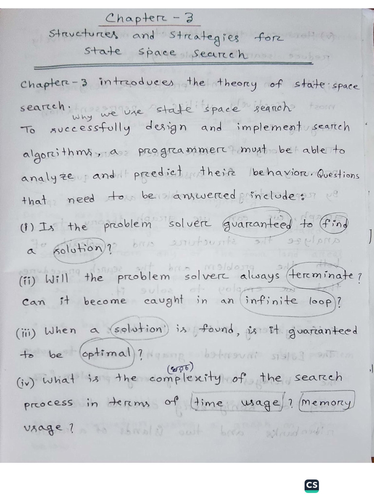 Artificial Intelligence Chapter-3 | PDF